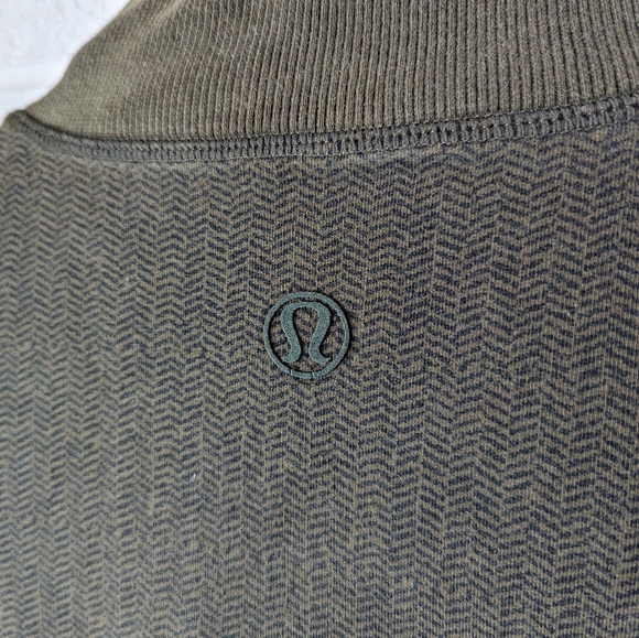 Rare Vintage Lululemon Slalom Jacket Military Green Quilted Patches Herringbone - Picture 5 of 11